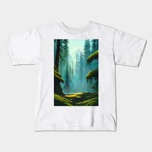 Jungle Nature Forest Landscape Kids T-Shirt